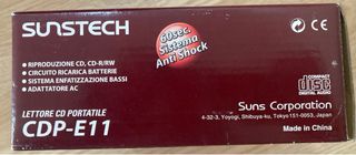 Reproductor CD Portátil Sunstech CDP-E11