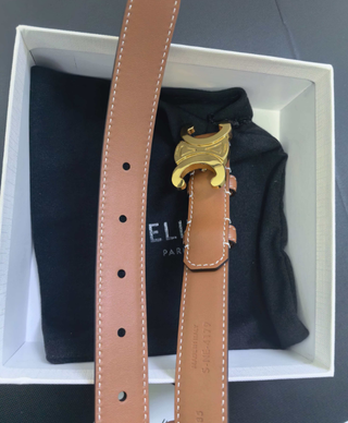 Cintura Celine Marrone e Oro