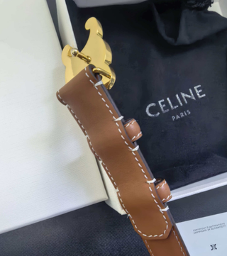 Cintura Celine Marrone e Oro