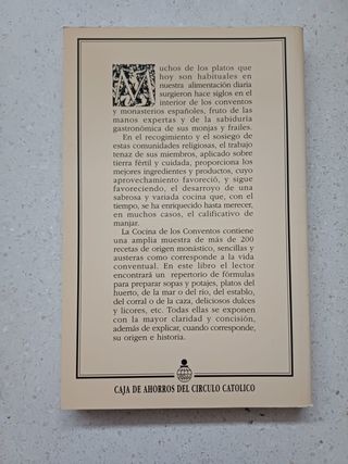 Libro la cocina de los conventos
