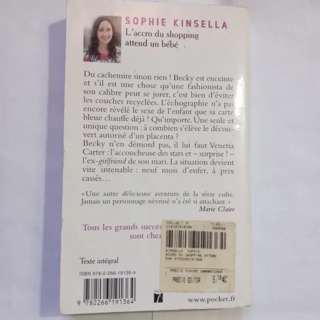 Lote 2 libros de Sophie Kinsella en francés