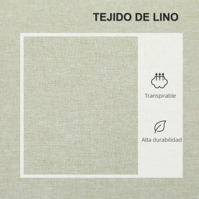 Sofá 2 Plazas Beige Tapizado