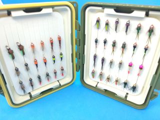 Ninfas de Pesca con Caja Meiho