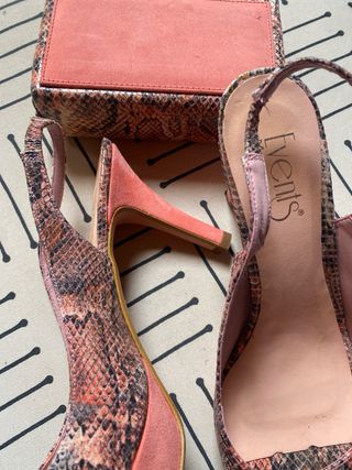 Zapatos y cartera de mano talla 40 eventos