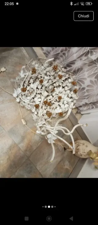 Lampada da terra pianta vite