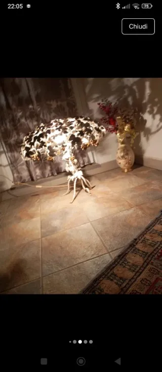 Lampada da terra pianta vite