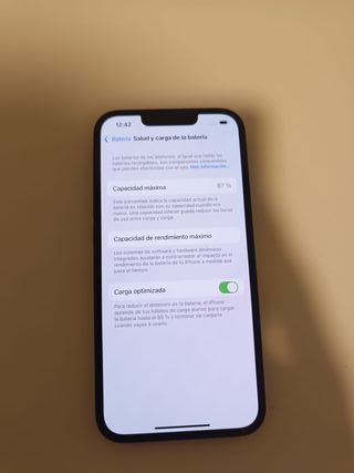 iPhone 13 87% salud de bateria 128GB Verde