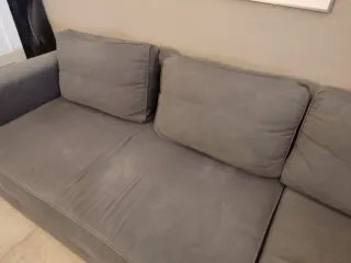 Sofá Cama Chaise Longue Gris modelo Friheten Ikea.