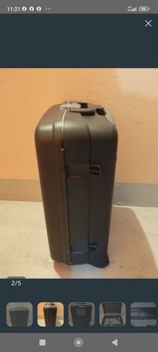 Maleta Roncato gris azul