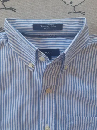 Camisa GANT Rayas Azul y Blanco Talla M