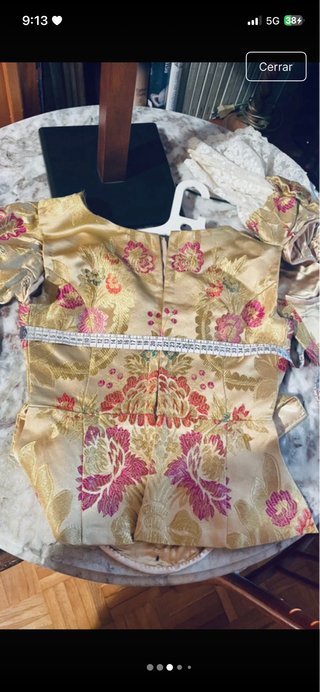 Vestido de Fallera Amarillo/Dorado