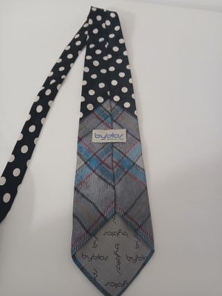 Cravatta Byblos Seta Patchwork Pois e Quadri