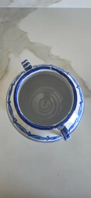 Jarrón Macetero Vintage Cerámica