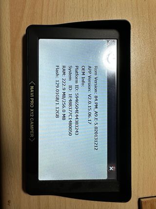 Navegador GPS Portátil Navi Camper Pro X12