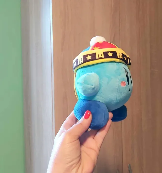 2 Peluches Kirby verde y azul