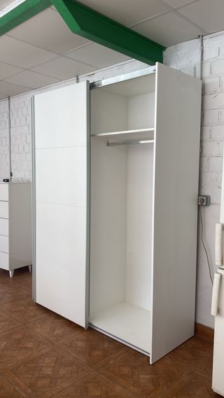 Armario blanco puertas correderas