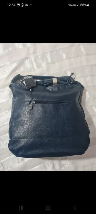 Borsa COVERI Collection Blu notte pelle