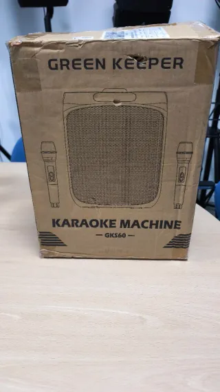 Altavoz Karaoke GREEN KEEPER 400W 2 Micrófonos