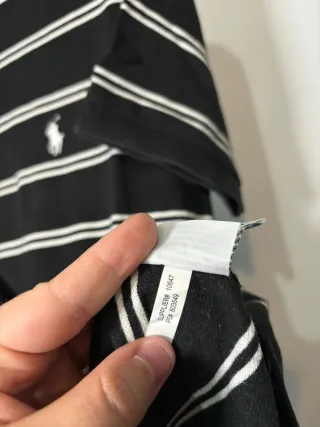 Polo Ralph Lauren Rayas Negras y Blancas