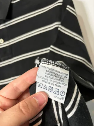 Polo Ralph Lauren Rayas Negras y Blancas