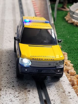 Coche de slot Scalextric Range Rover Coast Guard