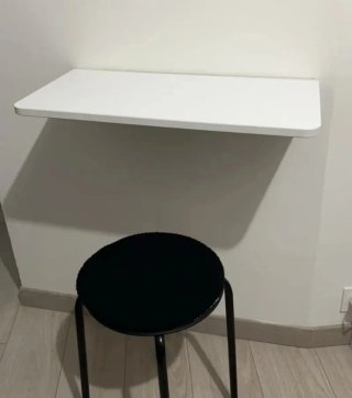 Mesa escritorio plegable estante balda pared
