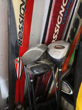 Bolsas y palos de golf