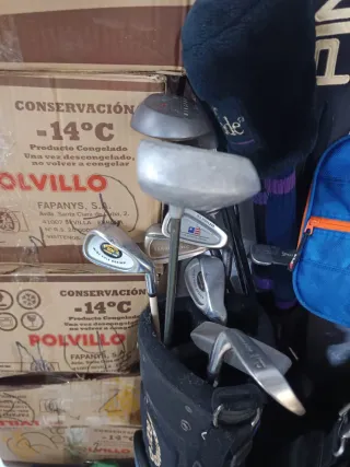 Bolsas y palos de golf