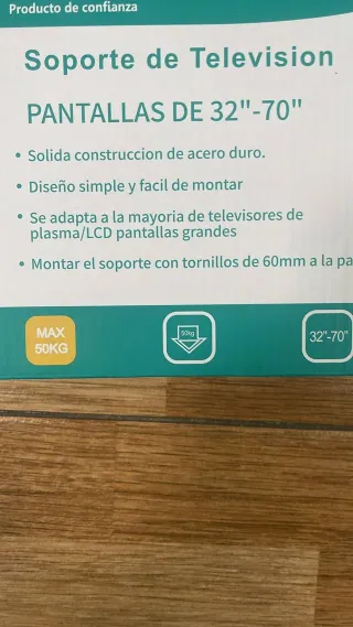 SOPORTE TV FIJO INCLINABLE 32-70" NUEVO