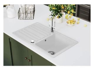 Fregadero Granito Blanco Reversible 1 Cubeta