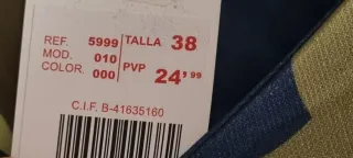 Vestido midi estampado multicolor talla M 38