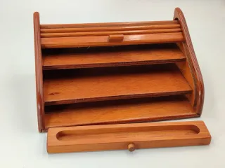 Organizador de escritorio de madera