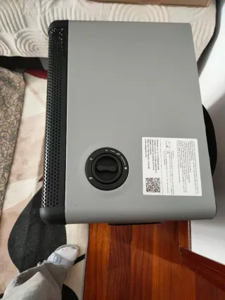 Estufa de gas butano negra con butano gratis