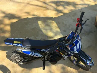 Moto MTR Motocross Azul/Blanco 6