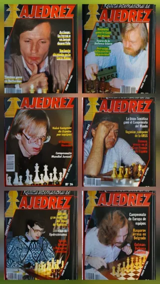 Revistas y libros de ajedrez. Precios en descripci