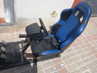 Silla Gaming Speedblack con Volante y Pedales