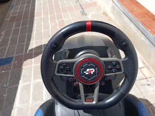 Silla Gaming Speedblack con Volante y Pedales