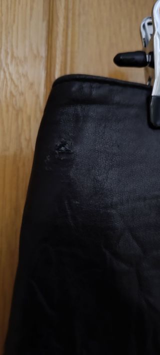 Falda piel auténtica