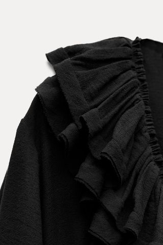 Vestido largo midi Zara negro talla XS