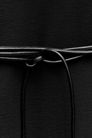 Vestido largo midi Zara negro talla XS