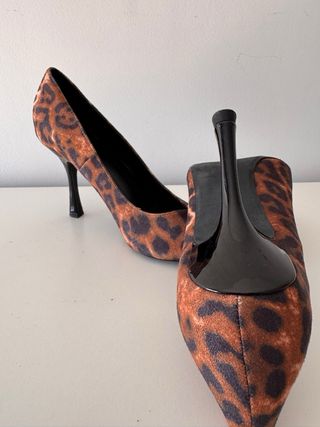 Tacones Animal Print Leopardo Marrones y Negros