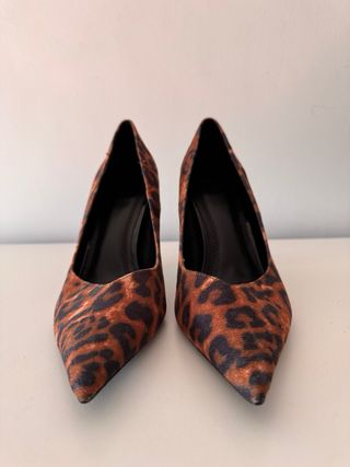 Tacones Animal Print Leopardo Marrones y Negros