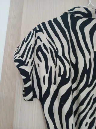 Vestido camisero JDY cebra
