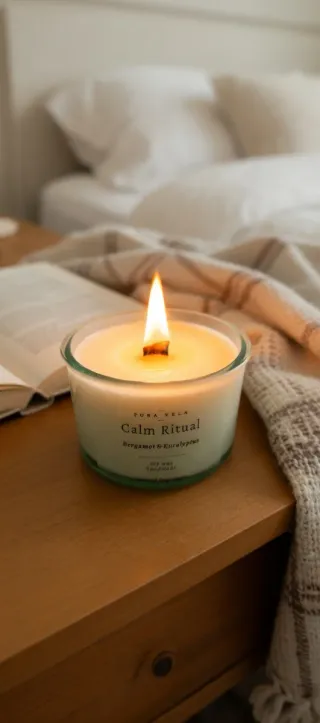 Candela aromatica Bergamot & Eucalipto Pura Vela