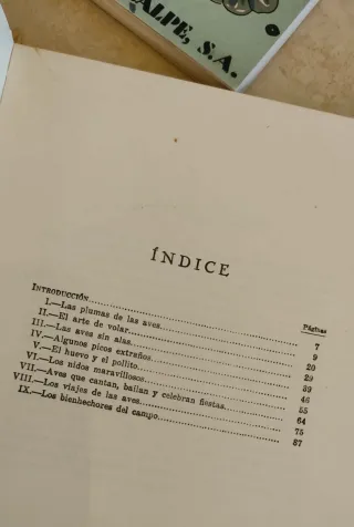 Tres libros Naturaleza Espasa Calpe