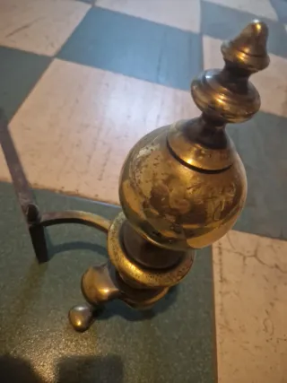 Pareja de morillos de chimenea