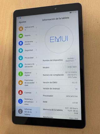 Tablet Huawei MediaPad T8 Blu