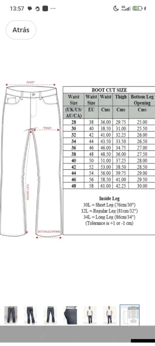 Pantalón de mezclilla acampanado con cinturón