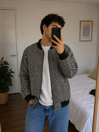 Chaquetas Bomber unisex Punschkar Estampada Tapizs