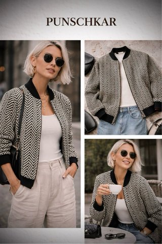 Chaquetas Bomber unisex Punschkar Estampada Tapizs
